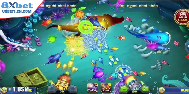 Chọn những con cá lớn và sử dụng 7 viên đạn để đánh bại chúng