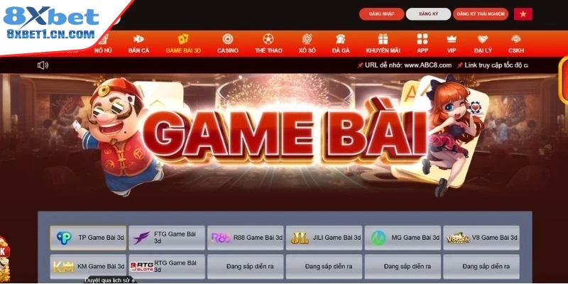 Khái quát sảnh Game Bài 8Xbet